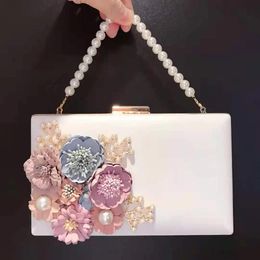 Bags XIYUAN Socialite Women Flower Evening Bags Wedding Party Bridal Beaded Purse Crystal Clutch Handbag Clutches Bags And Handbags