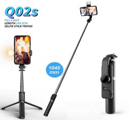 Cell Phone Holders Wireless bluetooth selfie stick foldable mini tripod with fill light shutter remote control for IOS Android57389549289