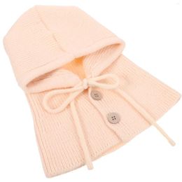 Berets Knitted Hat Knitting Keep Warm Trendy Winters Polyester One-piece Scarf For Women