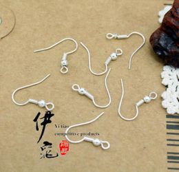 200pcslot Sterling 925 Silver Earring Findings Fishwire Hooks Jewelry DIY 15mm fish Hook Fit Earrings3192917