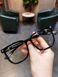 Designer Ch Cross Glasses Frame Chromes Brand Sunglasses New Myopia Eye Retro Versatile Large for Men Women Mirror Plate Heart High Quality Eyeglass Frames Upzt