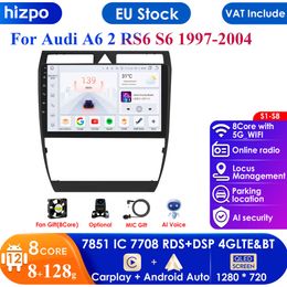 9'' AI Intelligent System 2din Android Car Radio Multimedia Video Player for Audi A6 C5 1997-2004 S6 RS6 GPS Carplay Auto 4G RDS