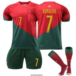 2022 World Cup Portugal Home jersey number 7 Cristiano Ronaldo jersey football jersey