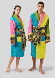 Mens Luxury classic cotton bathrobe men and women brand sleepwear kimono warm bath robes home wear unisex bathrobes one size Fashion Brand Clothes Fashion546