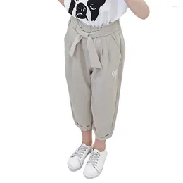 Trousers Pants For Girls Letter Pattern Girl Casual Style Kids Teenage Summer Clothes 6 8 10 12 13 14 Year