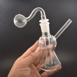 Wholesale Mini Glass Oil Rigs bong cheap Percolator Water pipe With 14mm female Joint Hookahs Unique Bong BJ