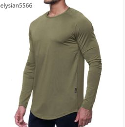 LU L Yoga Outfit Lu Men Sports Long Sleeve T-shirt Mens Sport Style Tight Training Fitness Clothes Elastic Quick Dry Wear Fashion Trend LU LU L67