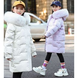 "Cozy and Stylish Big Girls Winter Coat - Warm Down Jacket with Hood, Perfect for Teens and Kids - Children's Fashionable and Comfortable Outerwear"