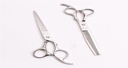 65quot 185cm 440C High Quality Sell Barbers039 Hairdressing Shears Cutting Thinning Scissors Professional Human Hair Sc6592024