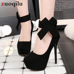 Boots 2021 platform high heels shoes woman bow wedding shoes 14 cm Bowknot platform shoes heels tiletto bridal pumps women shoes