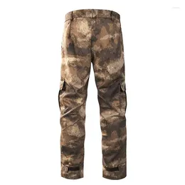 Men's Pants Outdoor Spring Summer Cotton Casual For Men Elastic Waist Loose Camoflage Army Tactical Military Trousers Man