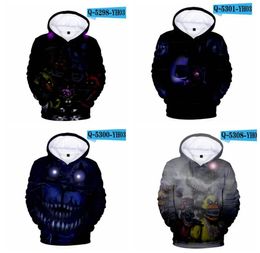 Spring 3D print Five Nights at Freddys Sweatshirt For Boys School Hoodie For Boys FNAF Costume For Teens Jacket Clothes1989812