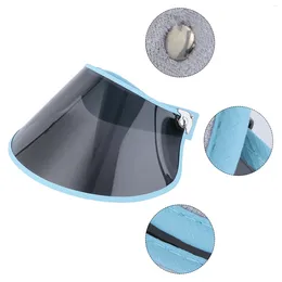 Berets Adjustable Sun Hat Outdoor Ultraviolet-Proof Block Shield Len Headwear Accessories For Adults Travel (Sky-blue)
