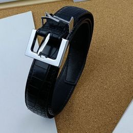 Belt for Women Genuine Leather belt Designer belt thin belt girdle waistband lady belt fashion men belt Gold silver buckle black white belts width 2.8cm With box no box