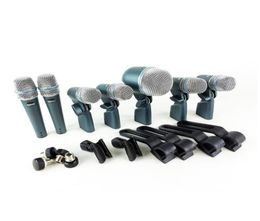 Professional BETA DMK7XLR DMK7 Wired Microphone Kit 7 DRUM Handheld Mics With 2 BETA57A 4 BETA56A 1 BETA52A7697573