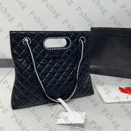 Pink sugao women designer tote bag shoulder pearl chain bags handbag luxury fashion high quality large capacity genuine leather shopping bag purse yidian-231218-135