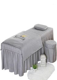 High Quality Beauty Salon Bedding Set Thick Bed Linens Sheets Bedspread Fumigation Massage Spa Pillowcase Duvet Cover Sets18443134