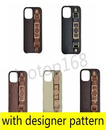 Luxury Fashion Designer Phone Cases for iphone 11 11pro 12 13 14 pro max XS XR Xsmax 7 8 plus Leather Wristband Holder Cellphone C7649158