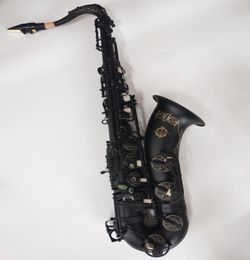 Musical Instrument SuzukiTenor Quality Saxophone Brass Body Black Nickel Gold Sax With Mouthpiece Professional7531105