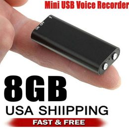 Spy Mini MP3 Digital Voice Activated Recorder 8GB Audio Recording Device