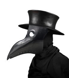 New plague doctor masks Beak Doctor Mask Long Nose Cosplay Fancy Mask Gothic Retro Rock Leather Halloween beak Mask6556870