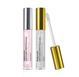 Lip Gloss 2pcs Instant Volumising Lips Plumper Repairing Reduce Fine Lines Mask Long Lasting Moisturiser Care Oil Sexy Plump Serum5765489