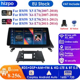 Intelligent Screen 2din Android Car Radio Multimedia Video Player for X5 E70 X6 E71 CCC CIC GPS Navi Carplay Auto 4G RDS SWC