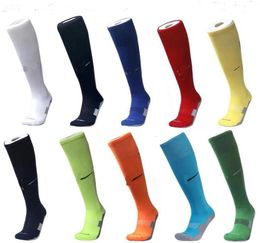 NEW man kids sock football brand socks match any soccer jersey uniforms mix colors pure color sports socks running on s C17030082