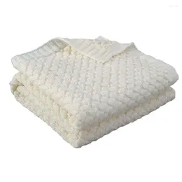 Blankets Baby Knitted Born Muslin Swaddle Wrap Envelopes Super Soft Solid Infant Kids Stroller Bed Sofa Quilt 100 80