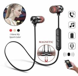 M5 Bluetooth Earphone Sports Neckband Magnetic Wireless Headset Stereo Earbuds Music Metal Headphones with Mic for Moblie Phones3028382