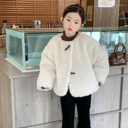 Trousers Girl Pants Autumn Winter Fashion Style Split Bell Bottomed Baby Solid Cotton Heavy Casual Children Clothes