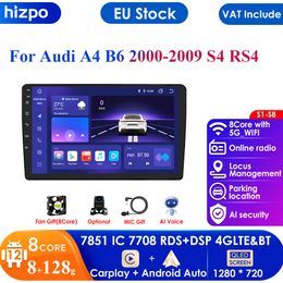 4G-LTE Android Car Multimedia Player for Audi A4 2000-2009 S4 B6 B7 Seat Exeo RS4 Carplay GPS Navi Stereo Radio Audio