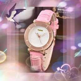 American High-End Quartz Watch Women Red Pink Leather Strap Waterproof Clock Small Bee Skeleton Dial All the Crime Super Rose Gold Silver Colour Bracelet Watches Gifts