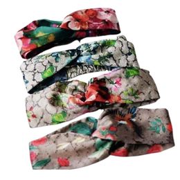 New Hot Elastic Headband For Men And Women 2024 Letter Sequins Design Green Red Flower Hair Bands Girl Retro Turban Headwraps Gift