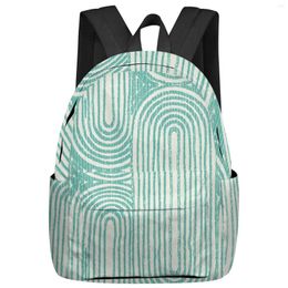 Backpack Modern Mediaeval Abstract Geometric Women Man Backpacks Waterproof School For Student Boys Girls Laptop Bags Mochilas