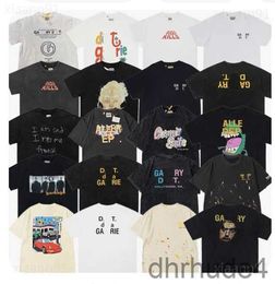 Designer Fashion Galleryse Depts t Shirt Classic Alphabet Print Loose Luxury Vintage Mens and Women Casual Galleryes Tshirt Summer Breathable High Street GCV7
