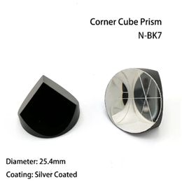 BK7 Copper Coated 1inch Trihedral Retroreflector 6 Arc Secs Return Beam Plated 25.4mm Corner Cube Prism 231229