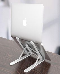 Aluminum Alloy Laptop Holder Folding Notebook Holder For macbook Lenovo HP Adjustable Height Computer Cooling Bracket4949088