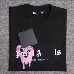Summer Mens Palm t Shirt Graffiti T-shirt Palms Angels City Designer Limited Inkjet Letter Printing Men's Women's Angles Tees H10 3Z6G 159R