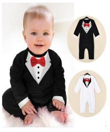 Clothing Sets Baby Boy Romper Infant Toddler Suit Little Gentleman With Bow Tie Jumpsuit Kids JumpsuitsClothing SetsClothing4176046