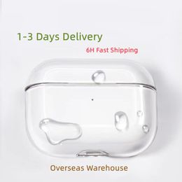 Estoque dos EUA para Apple Airpods Pro 2 2ª geração airpod 3 pros max Fone de ouvido TPU Silicone Capa protetora para fone de ouvido de carregamento sem fio Caso à prova de choque