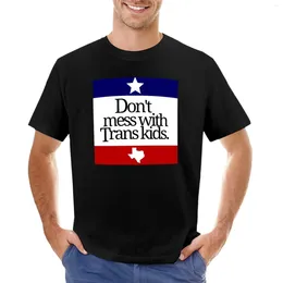 Men's Polos Don't Mess With Trans Kids T-Shirt T Shirt Man Summer Top Men