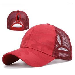 Hats Criss Cross Ponytail For Girls Washed Distressed Kids Baseball Caps Running Children