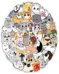 Waterproof 103050pcs Cute Animal Cat Stickers Graffiti Cartoon Decals Scrapbook Diary Laptop Phone Guitar Waterproof Sticker for5162523