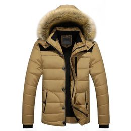 men Thicken Warm Parka Fit 20 'C Brand Winter Jacket Men Plus size 5XL 6XL Parkas male Coats Fur Hooded hombre invierno 231228