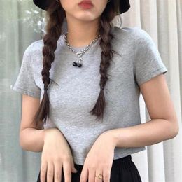 Titanium Steel OT Buckle Fruit Necklace Sexy Punk Black Cherry Pendant Clavicle Chain Choker Necklace Streetwear for Women gift295k