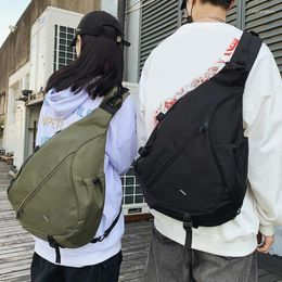 Waist Bags Large Capacity Men's Chest Pack Casual Hip Hop Travel Unisex Crossbody Bag High Quality Nylon Storage Shoulder Woman