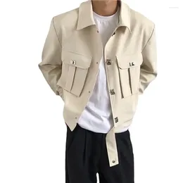 Men S Jackets Spring Premium Coat Short Tops Trendy Large Double Chest Pocket Design Korean Niche Couple Street Bomber Jacket