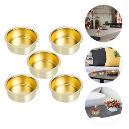 Candle Holders 5 Pcs Tapered Candles Cup Accessories Stand Round Stick Hold For Pillar Dinner Party