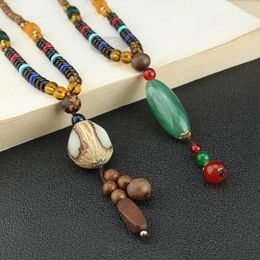 Pendant Necklaces Vintage Tibetan Bodhi Necklace For Women Bijoux Gifts Valentine's Day Present